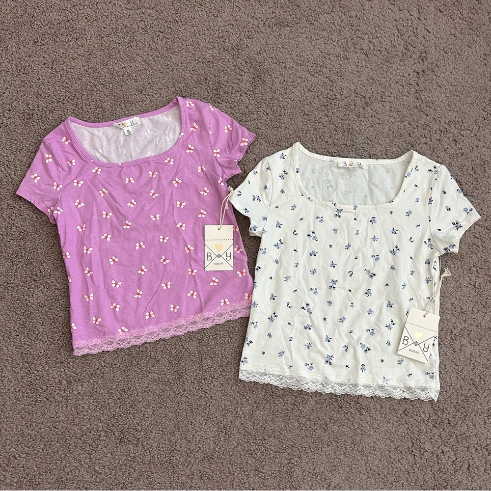 Be Only You Baby Tee Girls XL Set of 2